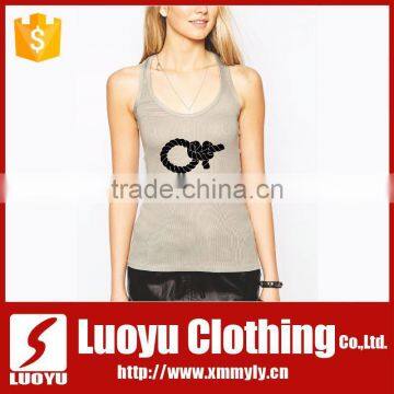 Hotting selling skin color women tank top