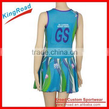 Pro Team Custom Netball Jersey Custom Sublimation Basketball Jersey Netball Dresses photo-6