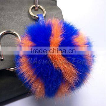 CX-R-55 Best Selling Wholesale Fashion Pendant Cute Fox Fur Ball Bag Charm photo-5
