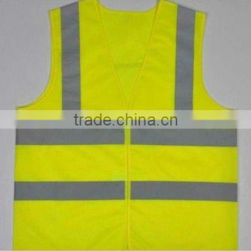 100%polyester safety reflective vest with mesh reflective vest mesh