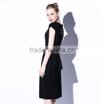Laser Cut Dress Women Layered Top Keyhole Back With Hook And Eye And Dry Clean Formal Dress In Wholesale Price photo-5