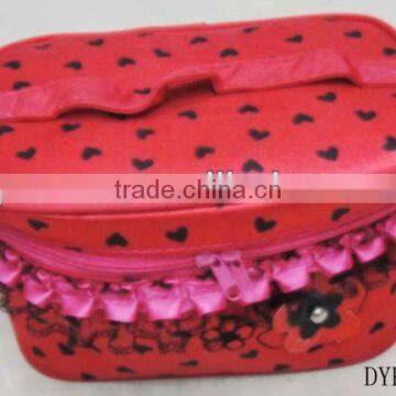 fashion ladies satin cosmetic bag