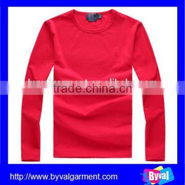 Red winter 100% cotton high quality crew neck hoodie for man