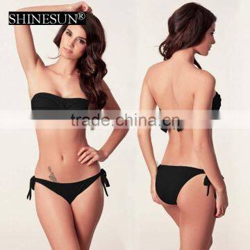 Multicolor Plus Size Swimsuits Bikini Swimwear With Swim Trunks photo-4