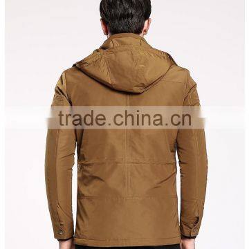 Mens Detachable Hood Padding Leisure Travel Jacket photo-3