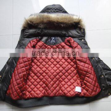 Women Nylon Twill Hoody Winter Padding Jacket photo-3