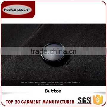 Wholesale Suit Polyester Fabric Black 1-Button Suits For Men photo-5