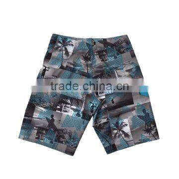 New Design 100% Polyester Men Board Short, Peach Beach Shorts photo-2