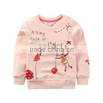 S32293W Spring Cartoon Mouse Girls Clothing Casual O-Neck Cotton Children Pullovers Kids Clothes