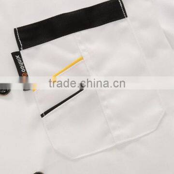 Custom Factory Price Mens Long Sleeve White Collar Chef Jacket /chef Uniforms Wholesale photo-3
