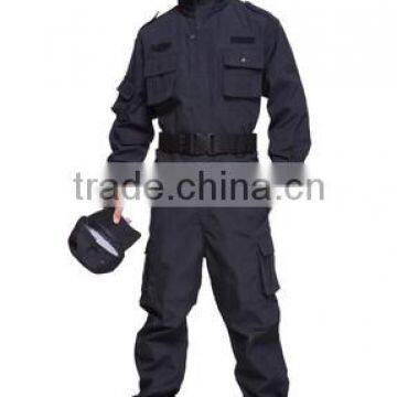 Juqian HighClass New Design Best Black Color Thick Winter Military Security Guard Uniform For Sale photo-2