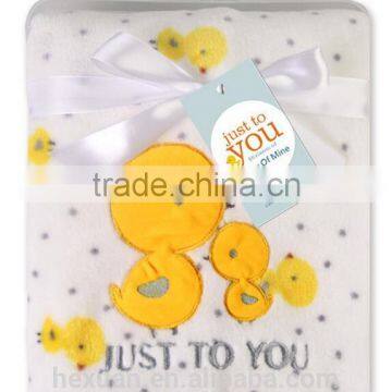 Cute Plain Animal Hood Blanket With Baby Coral Fleece Blanket photo-3