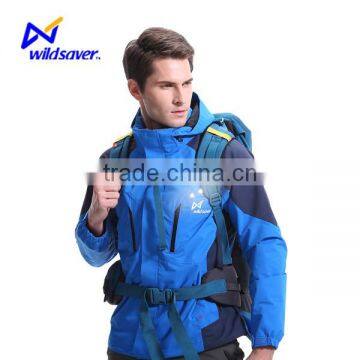 LED flashing camping hiking climbing windbreaker jackets for man adventuring