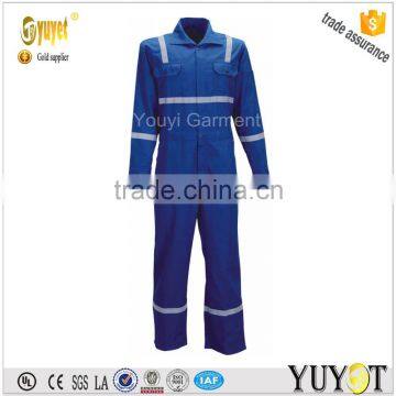 Factory Supply 100%Cotton FR Offshore Coverall with Reflective Tape
