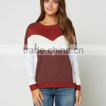 2016 Wensfashion Custom Women Leather Sleeve Sweatshirt and Long Sleeved Sweatshirt photo-5