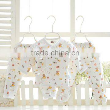 Wholesales Spring Autumn Cotton Printing Baby Clothes Set Wear photo-3