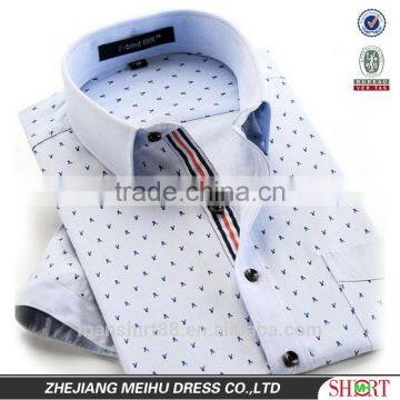 Latest Fashion Print Dobby Short Sleeve Man Casual Shirt photo-2