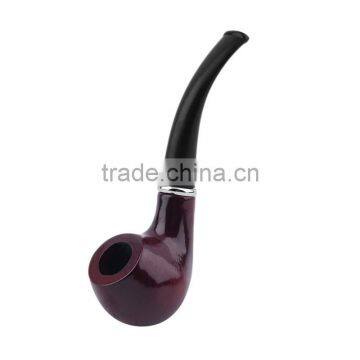 New 1x Durable Wooden Tobacco Pipe + Smoking Pipe Stand + Cigar Cigarette Smoking Pipe Leather Case Cover photo-2