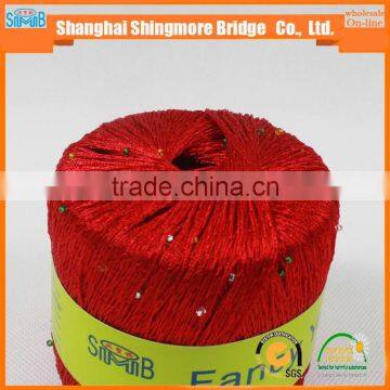 Polyester Yarn Supplier Hot Cheap Wholesale OEKO-Tex Standard Quality 100 Polyester Beads Yarn for Knitting photo-3