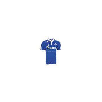 chain wholesale cheap European CLub germany FC Schalke 04 2010/2011 new home soccer jersey jerseys