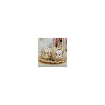 New arrival porcelain round candle holders 01463