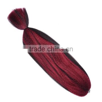 2016 premium jumbo braiding hair synthetic high temperature fiber jumbo braid synthetic hair 165g