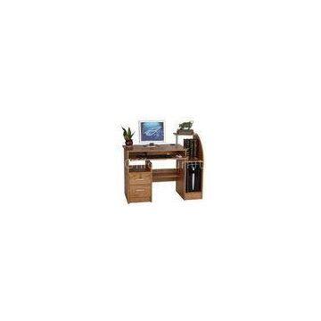 Walnut Melamine Board Wooden Office Desks ,Standing Computer Table DX-8510