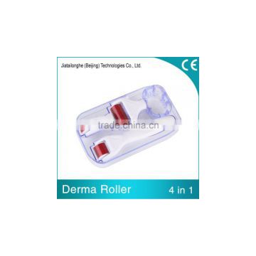 High quality 300/720/1200 needles 4 in 1 derma roller with desinfection tank