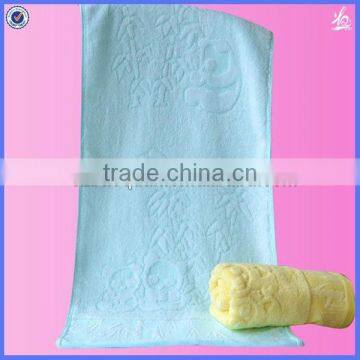 bright color jacquard eco-friendly soft bamboo clean towel fabric