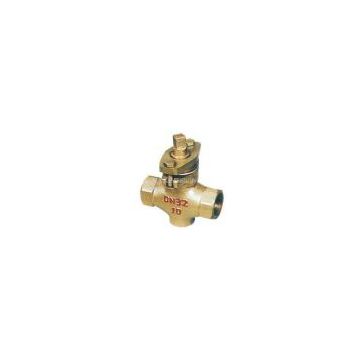 Two-way internal screw copper plug valve