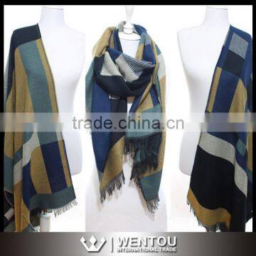 New Fashion Warm Soft Plaid Blanket Scarf photo-3