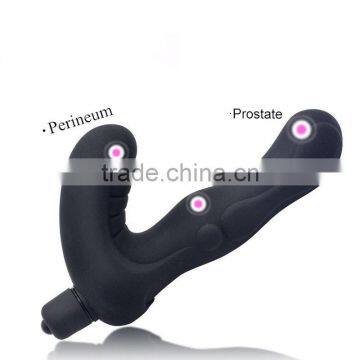 Silicone Male Electric Vibrating Prostate Massager Anal Vibrator 10 Speeds Expand Anal Plug Sex Toys For Men Masturbating