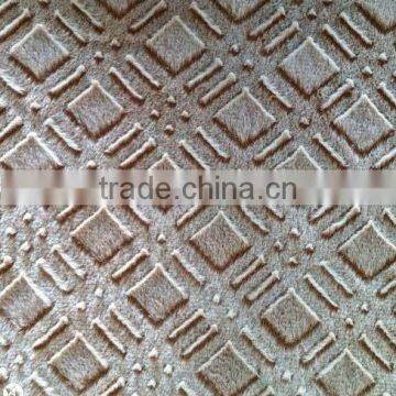 line and square brushed fabric