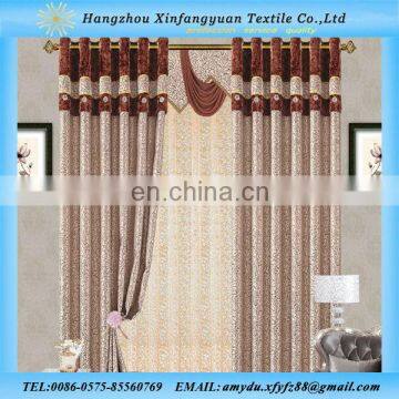 100% polyester fabric wholesale new design yarn dyed jacquard curtain