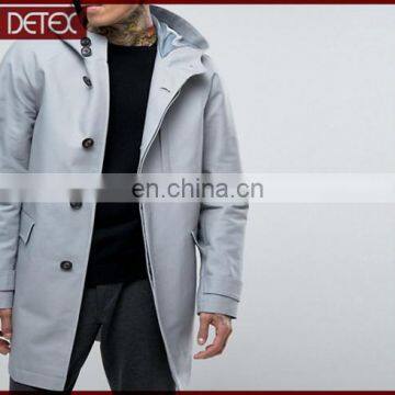 Cotton Fabric Wholesale Long Trench Coat For Men