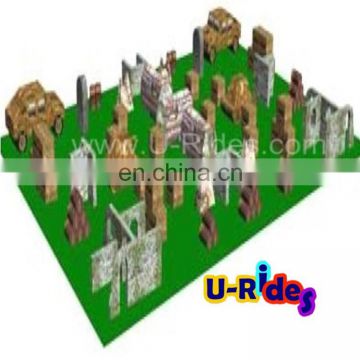 15man deluxe field inflatable paintball arena for shooting game