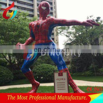 Hot Sale Life Size Glass Fiber Spiderman Sculpture for Theme Park photo-4