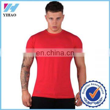 Yihao Trade assurance Men's sportswear gym wear fitness t shirt