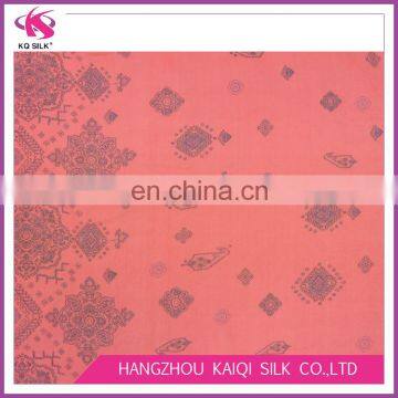 2017 Fashion Chiffon Georgette Digital Print Silk Fabric for Maxi Dress Red Silk Chiffon Fabric With Floral Pattern photo-5