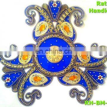 RH Beautiful Blue Re-usable Indian Rangoli