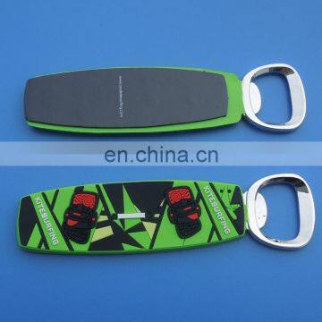 Kite-surfing 3D Logo Design Rubber Bottle Opener With Magnet photo-2