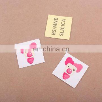 custom design wholesale square shaped paper sticker lable design