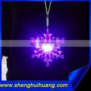 LED Lihgt Up Snowflake (Necklace) for party ,cencert