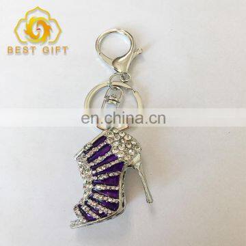 Cheap Custom High-heeled Shoes Metal Keychain