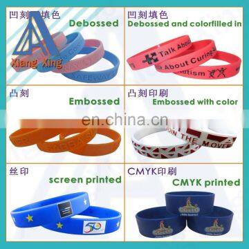 Promotional Debossed Inkfilled Logo Cheap Silicone Wristbands photo-6