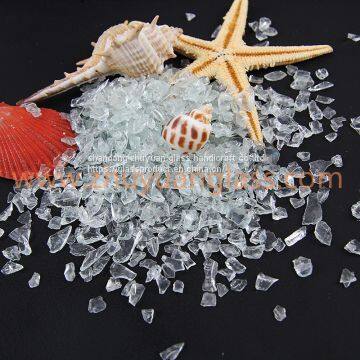 1-3mm,3-6mm,6-9mm,9-12mm Decorative Crushed Aqua Green Glass Cullet photo-2