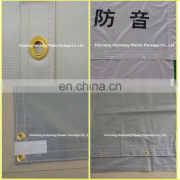 500D*500D 9*9 mesh soundproof pvc tarpaulin to Japan