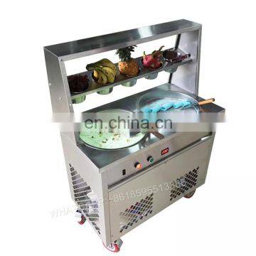 2018 new India rolled fry ice cream machine for sale