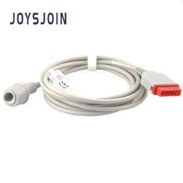 GE Marquette IBP cable to Edward transducer adapter cable for patient monitor