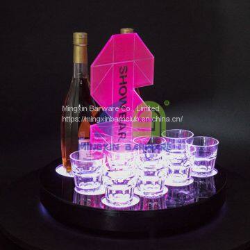 Whiskey Glass LED Serving Tray  LED Serving Tray for Whiskey  Serving Tray